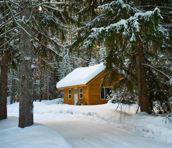 House Covered in Snow